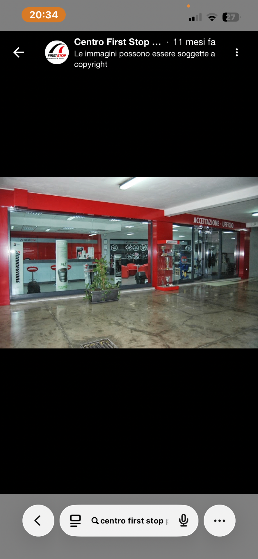 Ingresso Centro First Stop PCV
